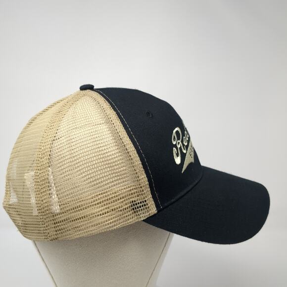 Red Truck Fly Rods Snapback Trucker Hat Black One Size Adjustable Mesh Back - Picture 5 of 10